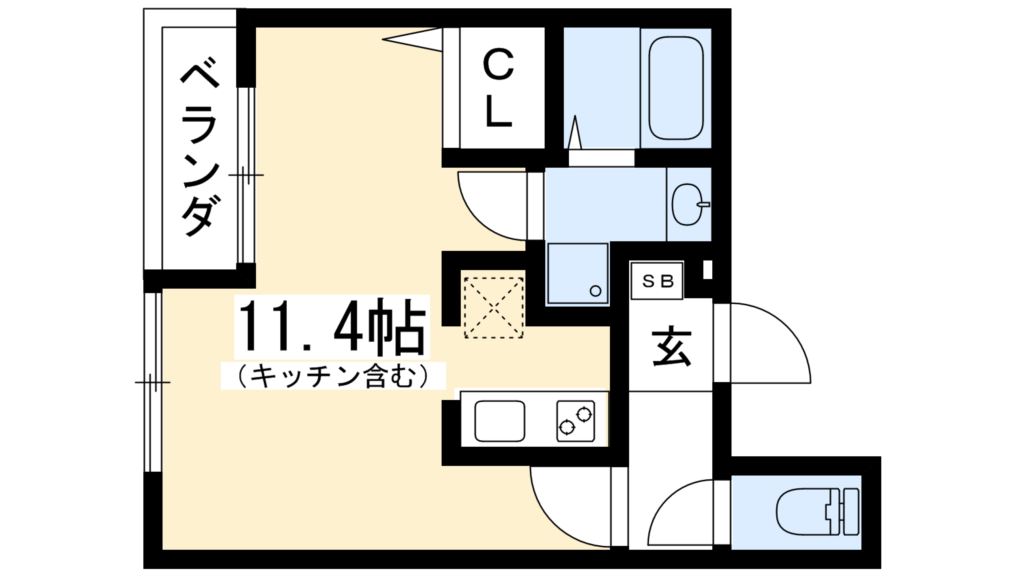 ヴィラ北白川 間取り