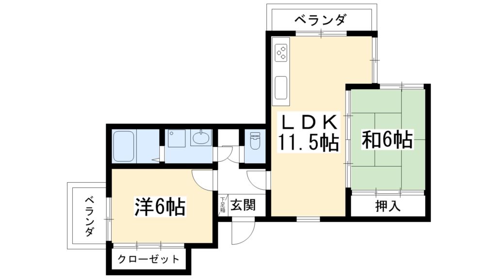 ベルメゾン鴨川 間取り