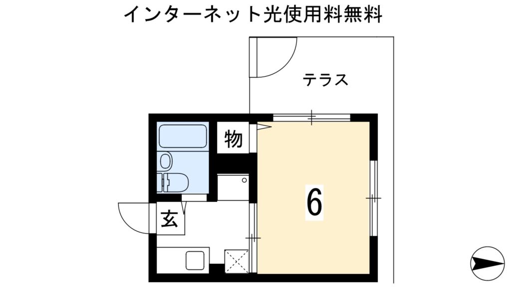 プレ－ル北白川 間取り