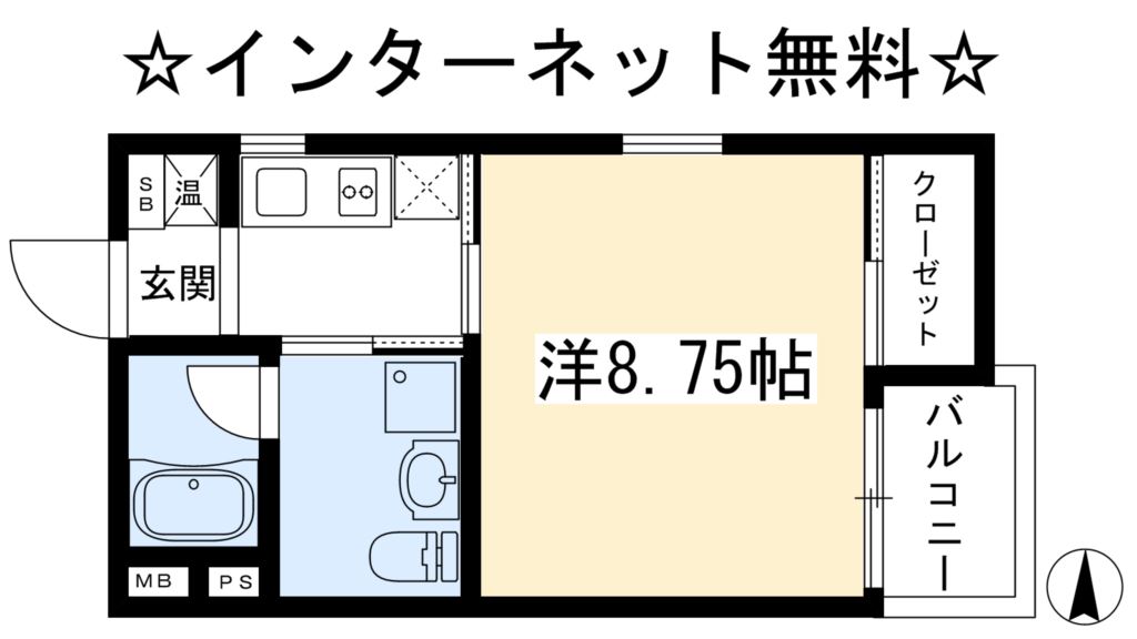 フォルスサナダ望叡閣 間取り