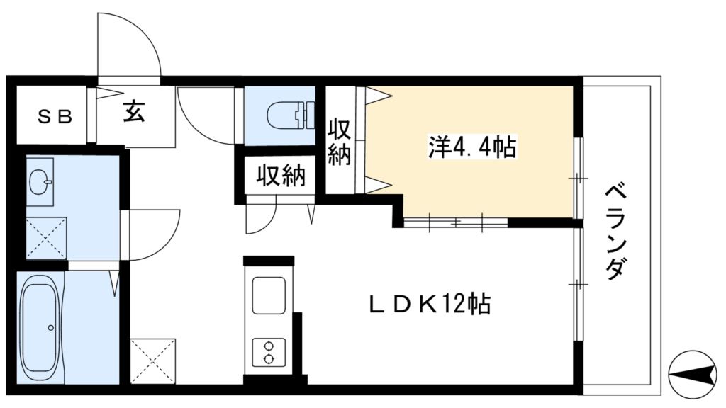 グランエミシス等持院 間取り