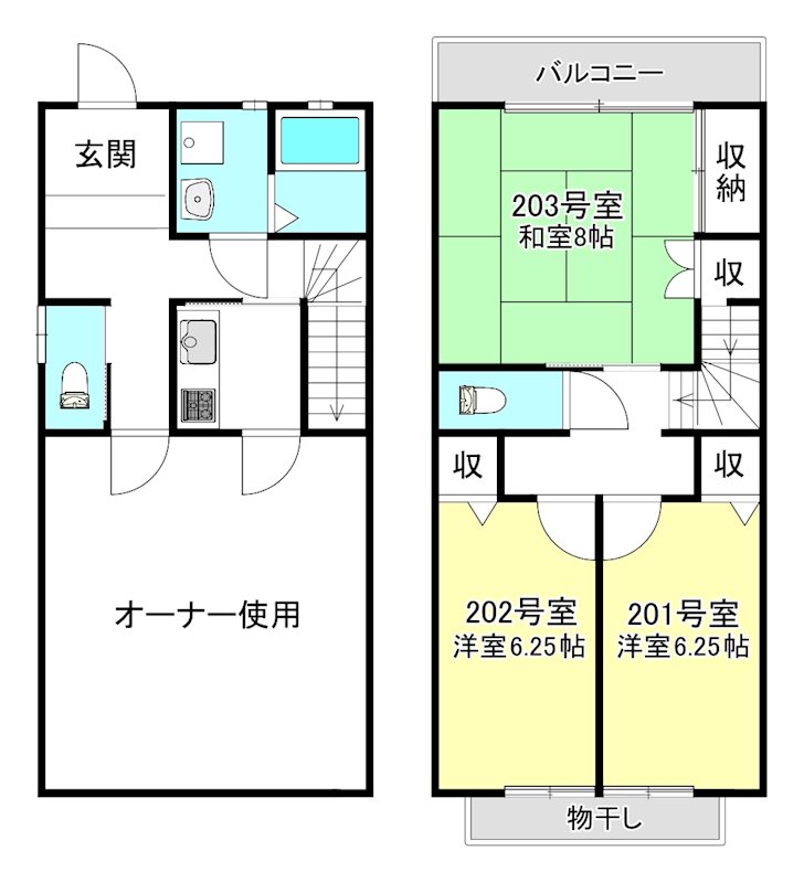 シェアハウス 葵 岡崎 間取り