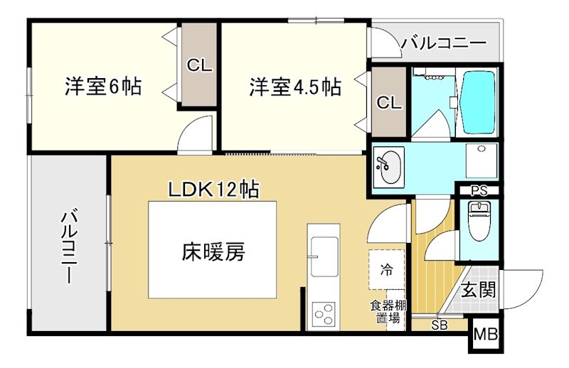 Ｄｏ　Ｄｒｅａｍ仏光寺 間取り