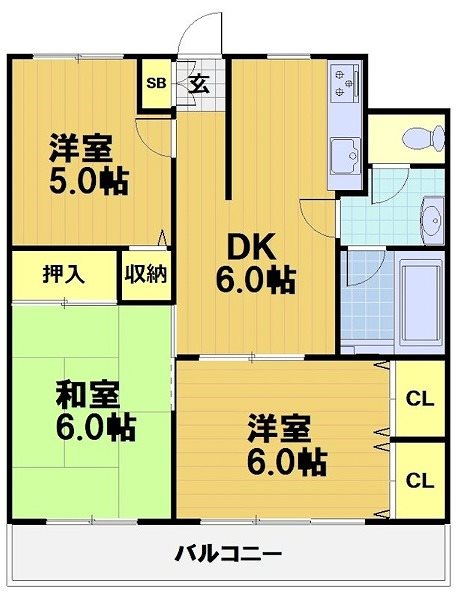 コモド長岡京 間取り