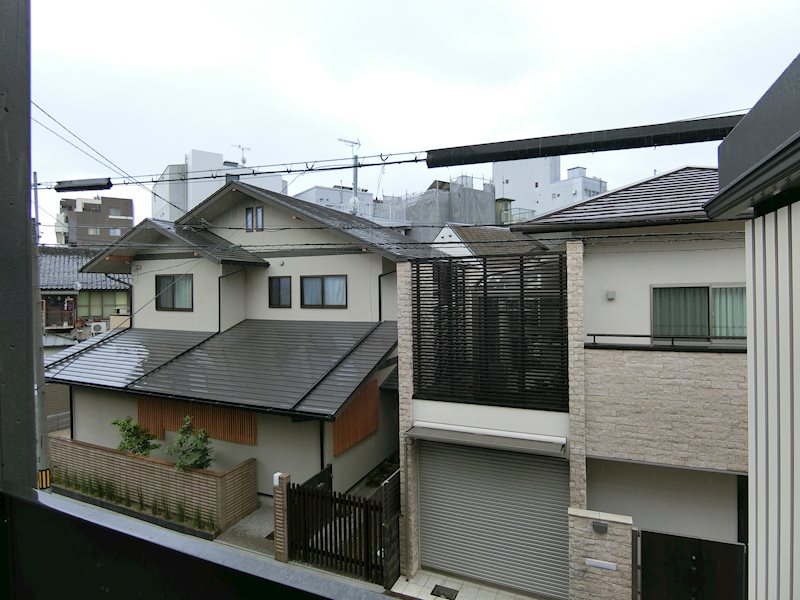 北大路江州ハウスＡ棟 2階ベランダからの眺望