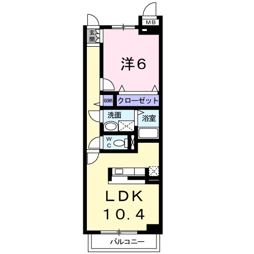 ラルジュ西金ヶ崎 間取り