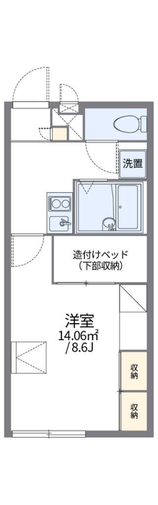 レオパレスアゼリアⅡ 間取り