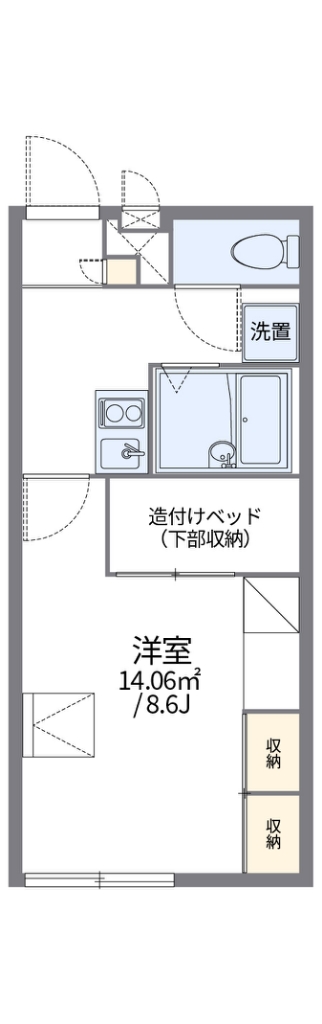レオパレスアゼリアⅡ 間取り