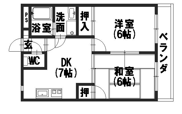 ハイツハーベスト 間取り
