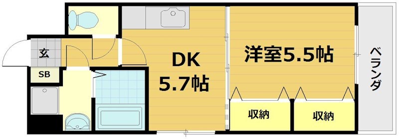 ヒーリングタワー七条大宮 間取り