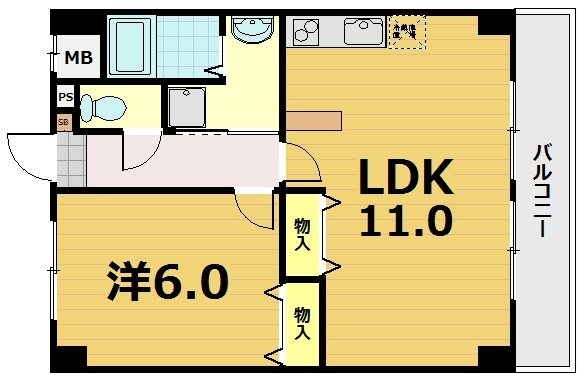 パストラーレ城南 人気の１ＬＤＫ☆設備充実です☆