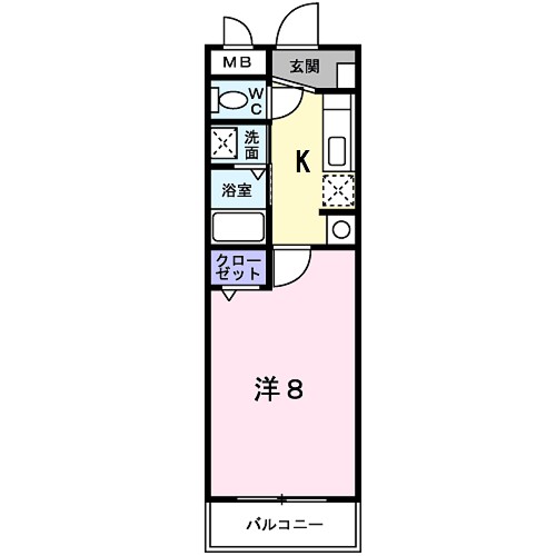 ハイツ　ＨＩＲＯ 間取り