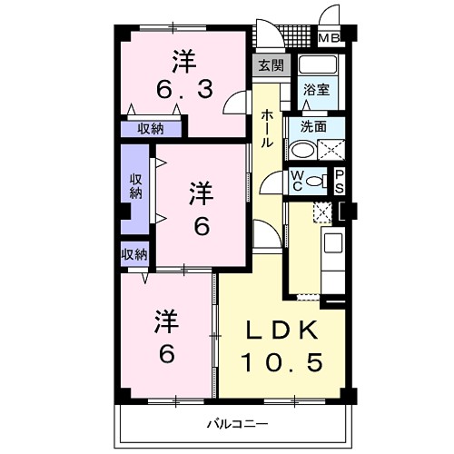 エステイト　スリー 間取り