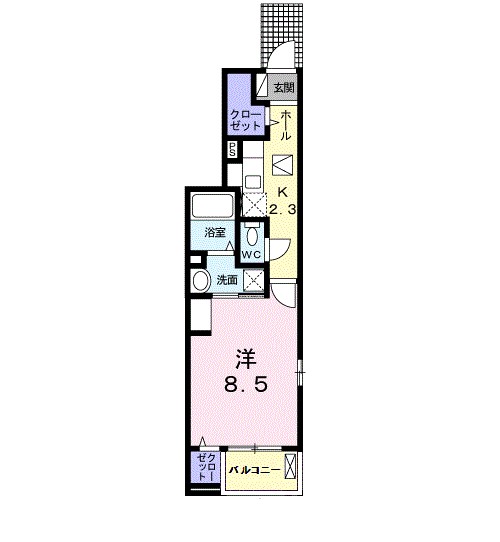 Ｖｉｌｌａ　朱雀 間取り