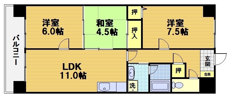アグラード長岡京 耐震性＆防音性に優れる鉄筋コンクリート構造