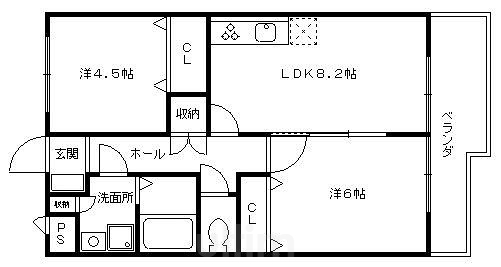 グランドール広野Ⅱ番館 間取り