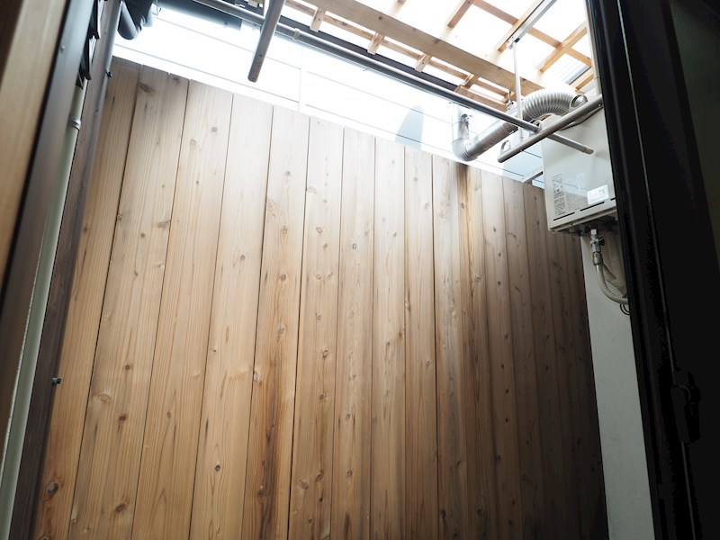小山下内河原町京町家 洗濯干し場