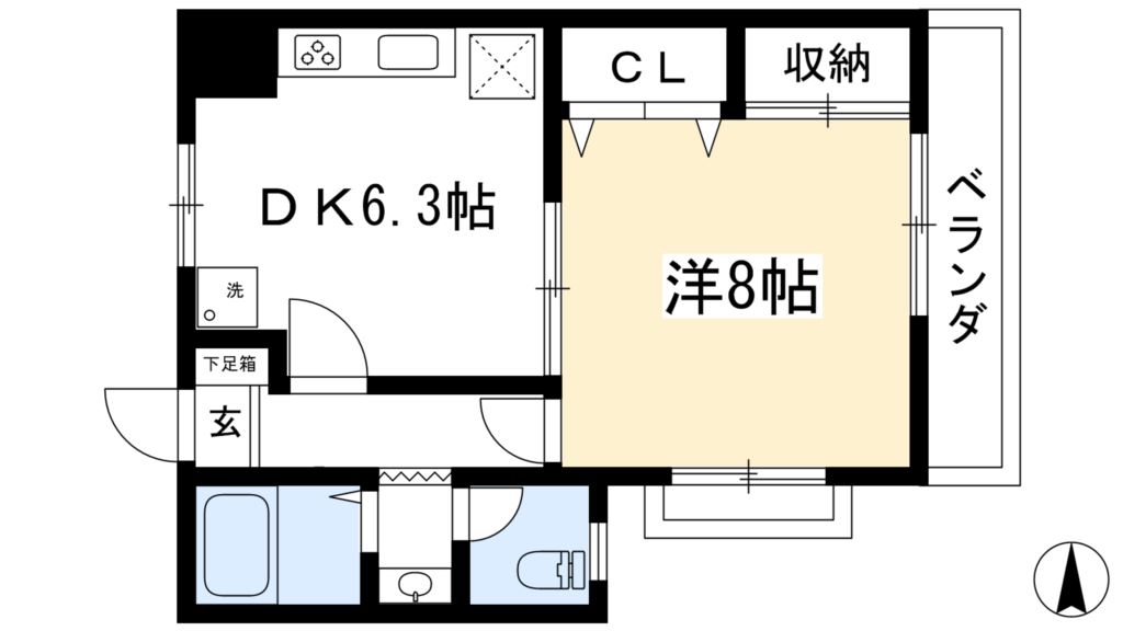 グランミュゼ北野 間取り