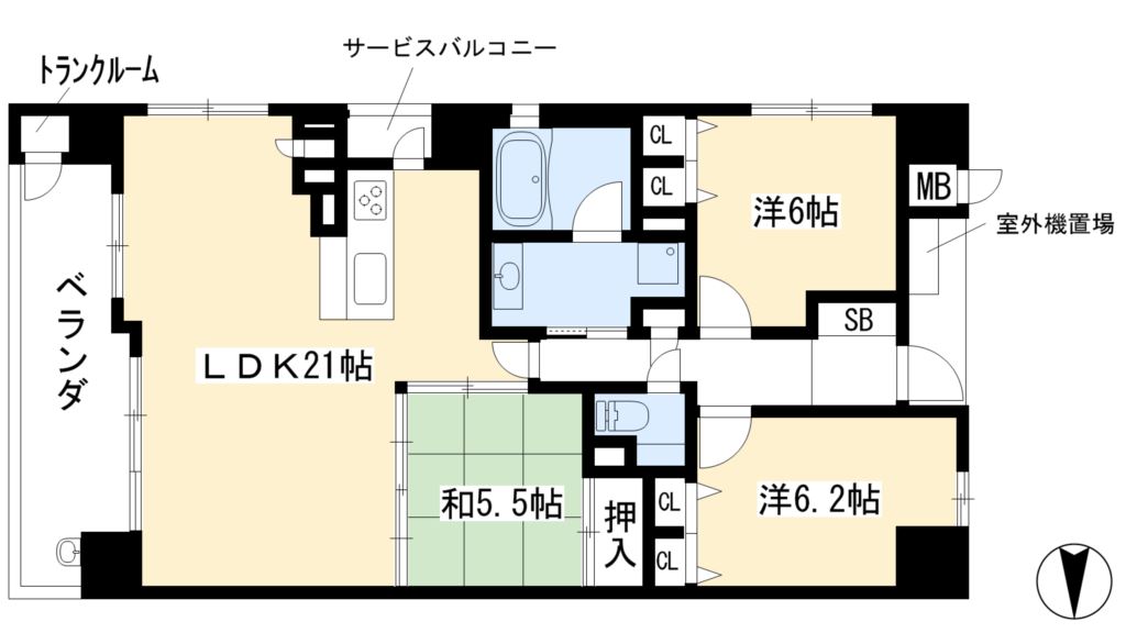 リソシエ今出川聚楽邸 間取り