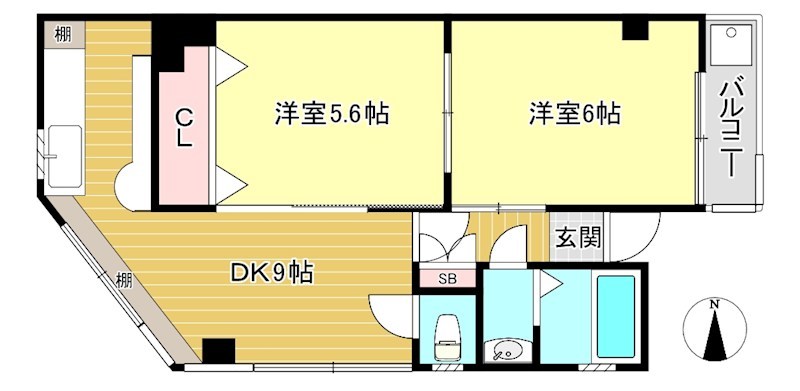 ジュネス紫竹 間取り