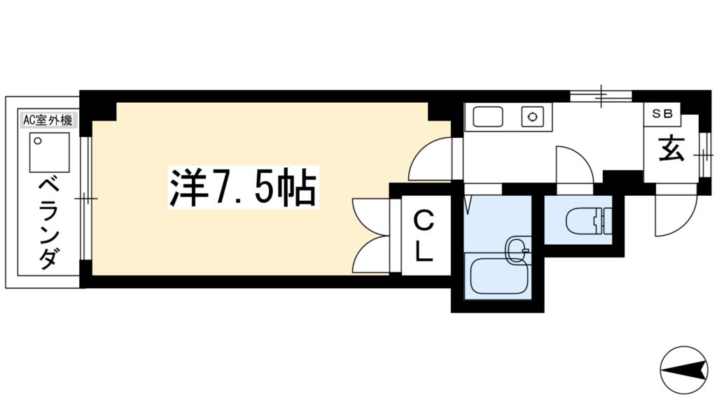 ハイツ中御門 間取り