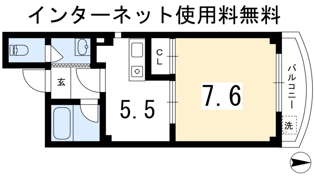 エクセルハイツ黒田 間取り
