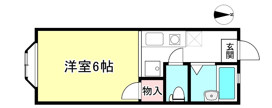 アパ－トメントハウス二軒家 間取り